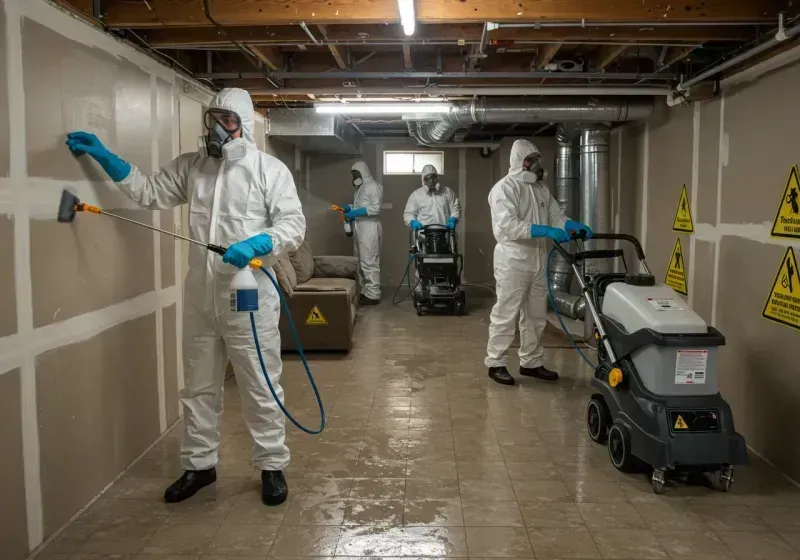 Basement Moisture Removal and Structural Drying process in Golden Valley, MN